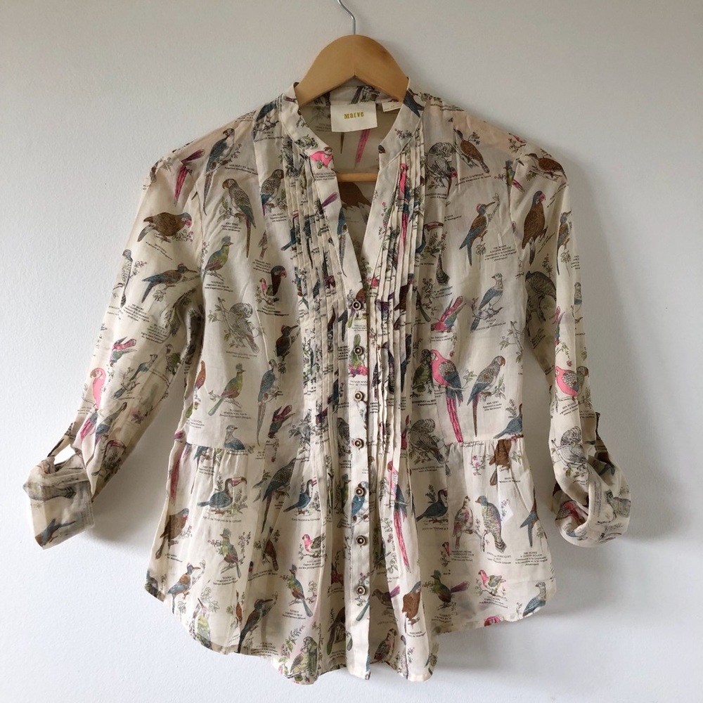 Parrot print blouse